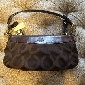 EUC authentic Coach Madison optic shoulder bag